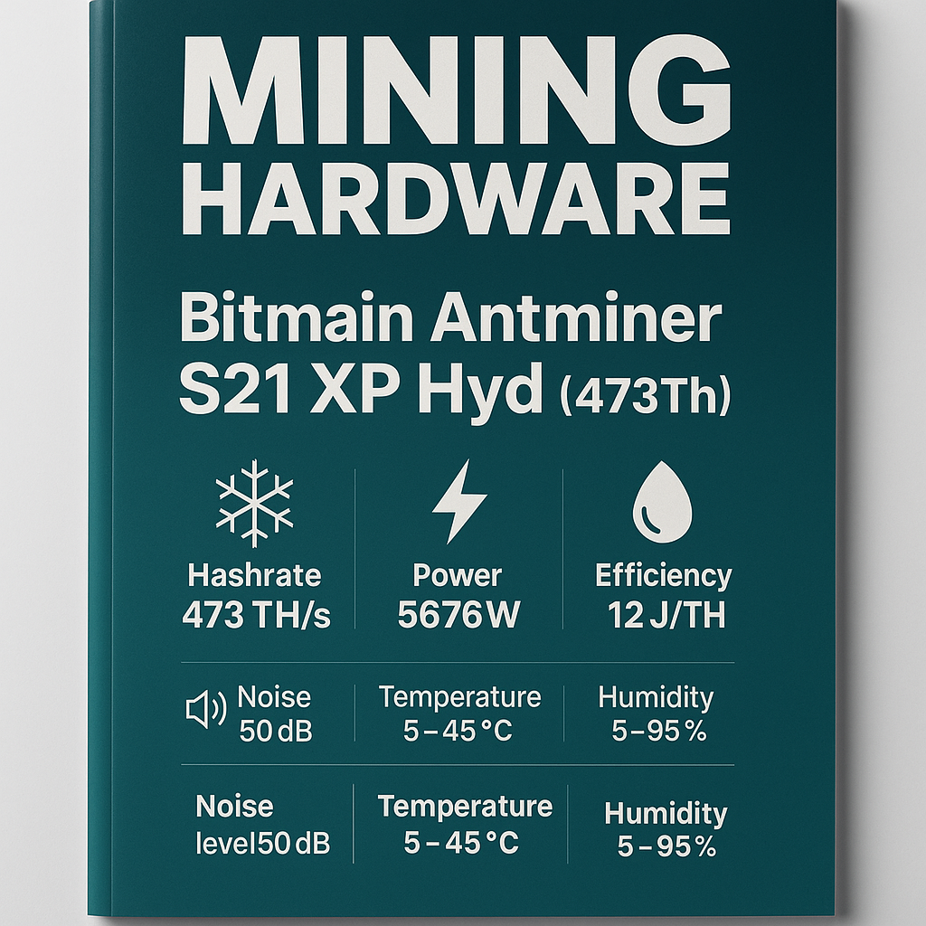 Bitmain Antminer S21 XP Hyd (473Th)
